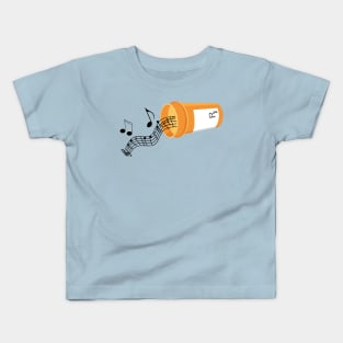 Music is my Medicine Prescription Bottle Kids T-Shirt